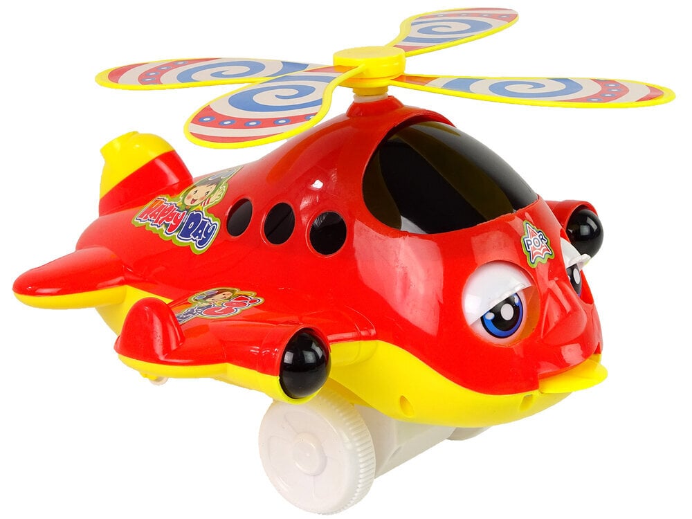 Lükatav mänguasi lennuk, punane цена и информация | Imikute mänguasjad | kaup24.ee