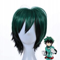 Izuku Midoriya parukas, Manga, W41 hind ja info | Karnevali kostüümid | kaup24.ee