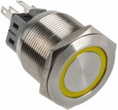 DimasTech LED Button 25mm Yellow (PD066) цена и информация | Lisatarvikud korpustele | kaup24.ee