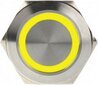 DimasTech LED Button 25mm Yellow (PD066) цена и информация | Lisatarvikud korpustele | kaup24.ee