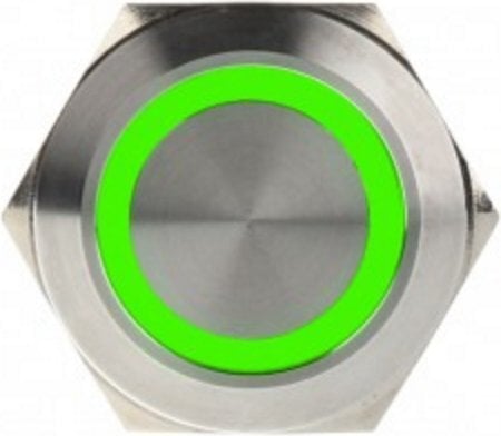 DimasTech LED Button 25mm Green (PD062) цена и информация | Lisatarvikud korpustele | kaup24.ee