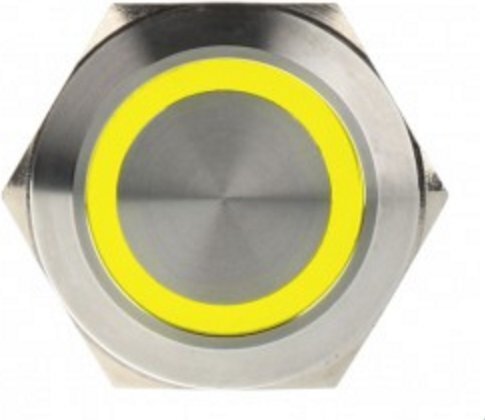 DimasTech LED Button 25mm Yellow (PD060) hind ja info | Lisatarvikud korpustele | kaup24.ee