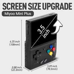 Retro minikonsool HappyJoe Miyoo plus, 64GB hind ja info | Mängukonsoolid | kaup24.ee