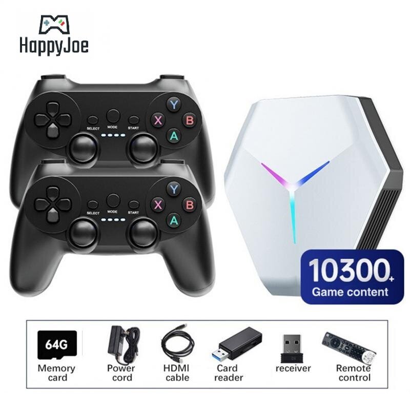 HappyJoe X10, 64GB, 10000 mängu, TV Box, Wifi hind ja info | Mängukonsoolid | kaup24.ee