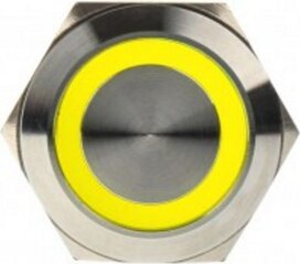 DimasTech LED Button 22mm Yellow (PD102) hind ja info | Lisatarvikud korpustele | kaup24.ee