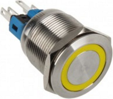 DimasTech LED Button 22mm Yellow (PD096) hind ja info | Lisatarvikud korpustele | kaup24.ee