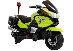 Детский электрический полицейский мотоцикл HZB118, зеленый цена и информация | Электромобили для детей | kaup24.ee