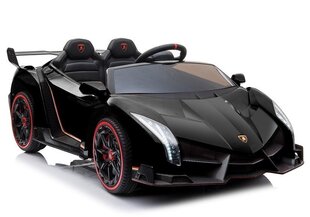 Lamborghini Veneno elektriauto lastele, must hind ja info | Laste elektriautod | kaup24.ee