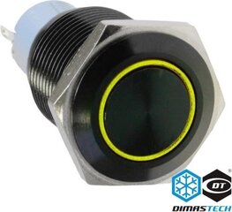 DimasTech Button LED 16 мм Yellow (PD030) цена и информация | Аксессуары для корпусов | kaup24.ee