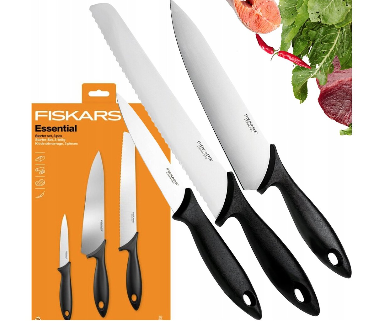 Nugade komplekt Fiskars, 6 tk цена и информация | Noad ja tarvikud | kaup24.ee