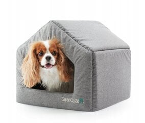 Суперкиссен24 лежанка/домик для собаки, серый цена и информация | Лежаки, домики | kaup24.ee