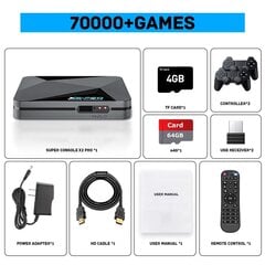 HappyJoe Super Console X2 PRO, 64 GB, 100 000 män цена и информация | Игровые приставки | kaup24.ee