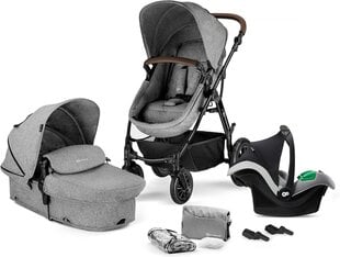 Kinderkraft universaalne jalutuskäru Moov Mink Pro 3in1, Grey Melange цена и информация | Коляски | kaup24.ee