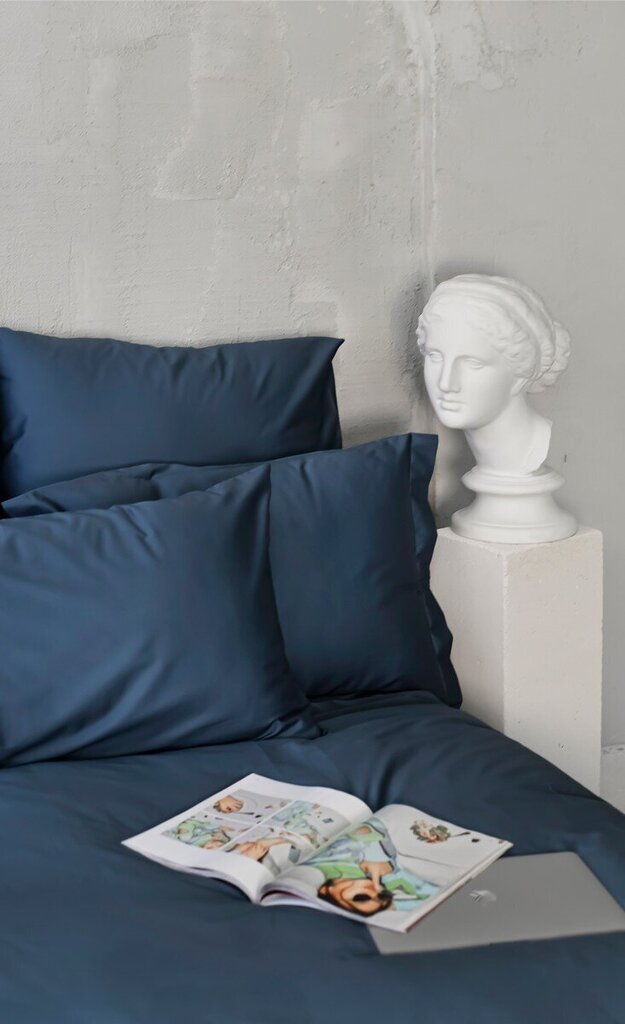 Satiinist voodipesukomplekt Water Blue, 140x200, 5-osaline hind ja info | Voodipesukomplektid | kaup24.ee
