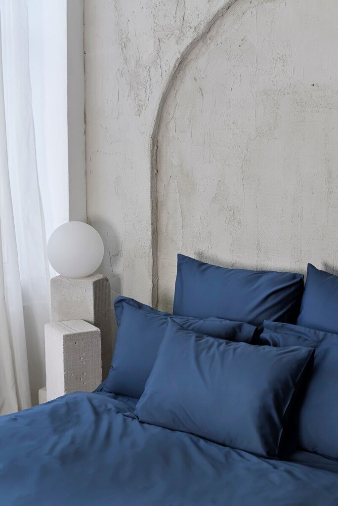 Satiinist voodipesukomplekt Water Blue, 140x220, 5-osaline hind ja info | Voodipesukomplektid | kaup24.ee