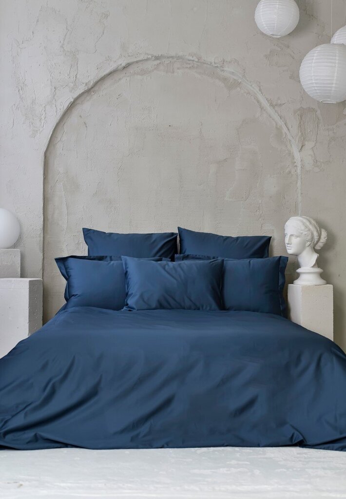 Satiinist voodipesukomplekt Water Blue, 140x220, 5-osaline hind ja info | Voodipesukomplektid | kaup24.ee