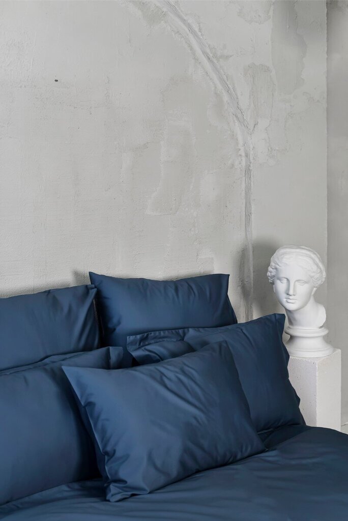 Satiinist voodipesukomplekt Water Blue, 180x200, 5-osaline hind ja info | Voodipesu | kaup24.ee