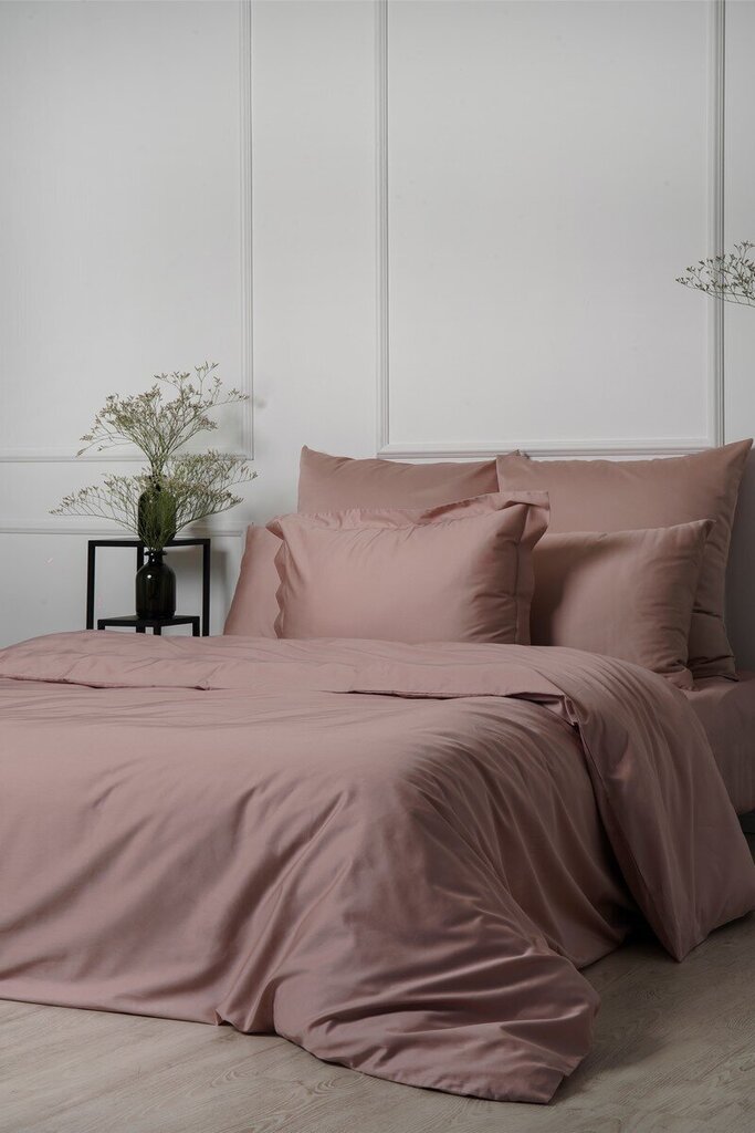 Satiinist voodipesukomplekt Dusty Pink, 180x200, 5-osaline hind ja info | Voodipesukomplektid | kaup24.ee