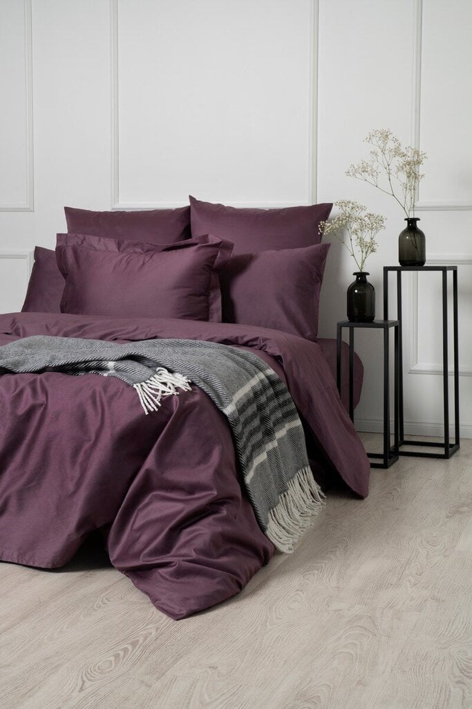 Satiinist voodipesukomplekt Plum, 140x200, 5-osaline hind ja info | Voodipesu | kaup24.ee