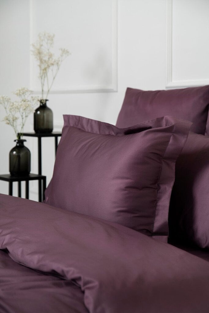 Satiinist voodipesukomplekt Plum, 140x200, 5-osaline hind ja info | Voodipesu | kaup24.ee