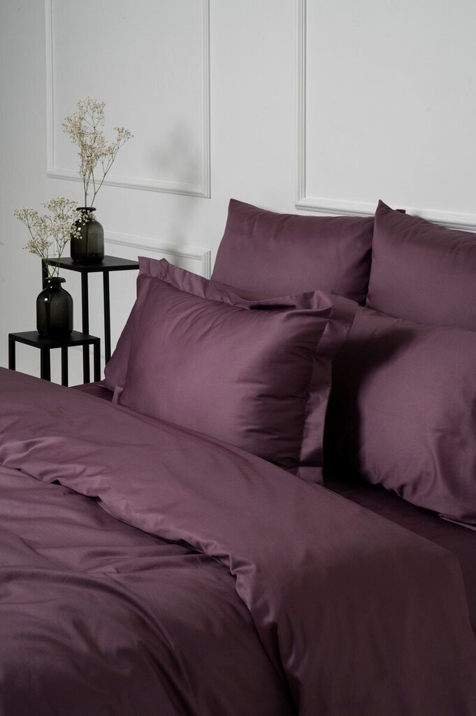 Satiinist voodipesukomplekt Plum, 180x200, 5-osaline hind ja info | Voodipesu | kaup24.ee