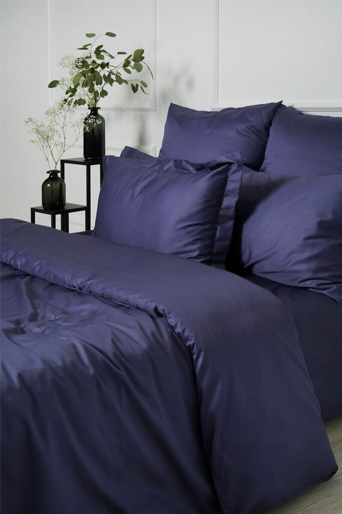 Satiinist voodipesukomplekt Blue, 140x200, 5-osaline hind ja info | Voodipesukomplektid | kaup24.ee