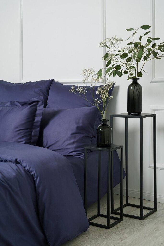 Satiinist voodipesukomplekt Blue, 160x200, 5-osaline hind ja info | Voodipesukomplektid | kaup24.ee