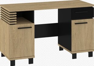 Письменный стол Lamir, коричневый/черный цвет цена и информация | Компьютерные, письменные столы | kaup24.ee