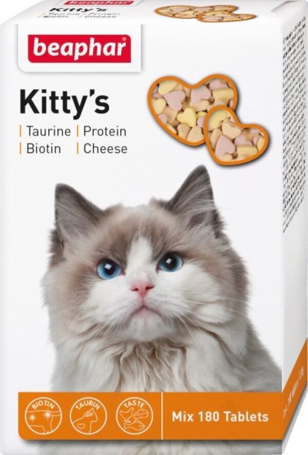 Beaphar Kittys Mix Protein maiused N180 hind ja info | Vitamiinid, toidulisandid ja parasiitide vastased tooted | kaup24.ee