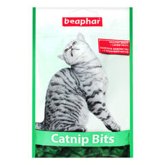 Beaphar Cat Nip Bits naistenõgesega maiuspadjakesed kassidele, 150g цена и информация | Лакомства для котов | kaup24.ee