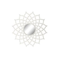 Настенное зеркало DKD Home Decor 8424001849987 Стеклянный Белый Деревянный MDF Маринованный (120 x 3 x 120 cm) цена и информация | Зеркала | kaup24.ee
