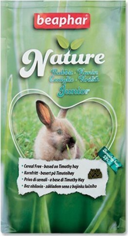 Beaphar Nature Rabbit & Dwarf Rabbit teraviljavaba küülikutoit, 1250g hind ja info | Toit väikeloomadele | kaup24.ee