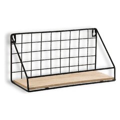 Riiulid Versa 1 Võre Metall Puit MDF (10,5 x 14 x 28,5 cm) цена и информация | Полки | kaup24.ee