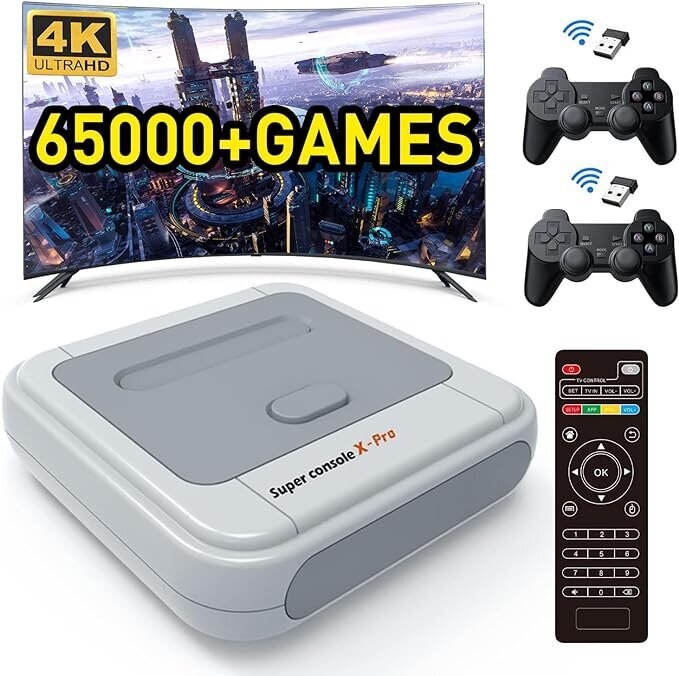 HappyJoe Super Console X Pro, 64 GB, 30 000 mängu hind ja info | Mängukonsoolid | kaup24.ee