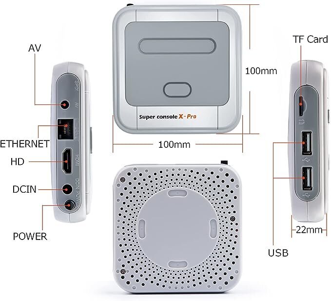 HappyJoe Super Console X Pro, 64 GB, 30 000 mängu hind ja info | Mängukonsoolid | kaup24.ee