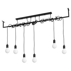 Chandelier SALAMANCA 6 black NICKEL SL.0896 цена и информация | Потолочный светильник, 38 x 38 x 24 см | kaup24.ee