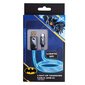 Helendav laadimiskaabel Lazerbuilt Batman pistikutega USB A-C, 1,2 m pikkune hind ja info | Mobiiltelefonide kaablid | kaup24.ee