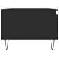 vidaXL kohvilaud, must, 90 x 50 x 36,5 cm, tehispuit цена и информация | Diivanilauad | kaup24.ee