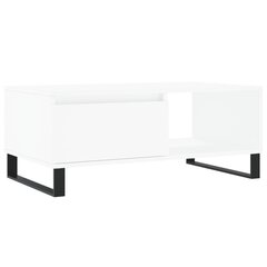 vidaXL kohvilaud, valge, 90x50x36,5 cm, tehispuit hind ja info | Diivanilauad | kaup24.ee