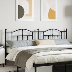 vidaXL metallist voodipeats, must, 200 cm hind ja info | Voodid | kaup24.ee