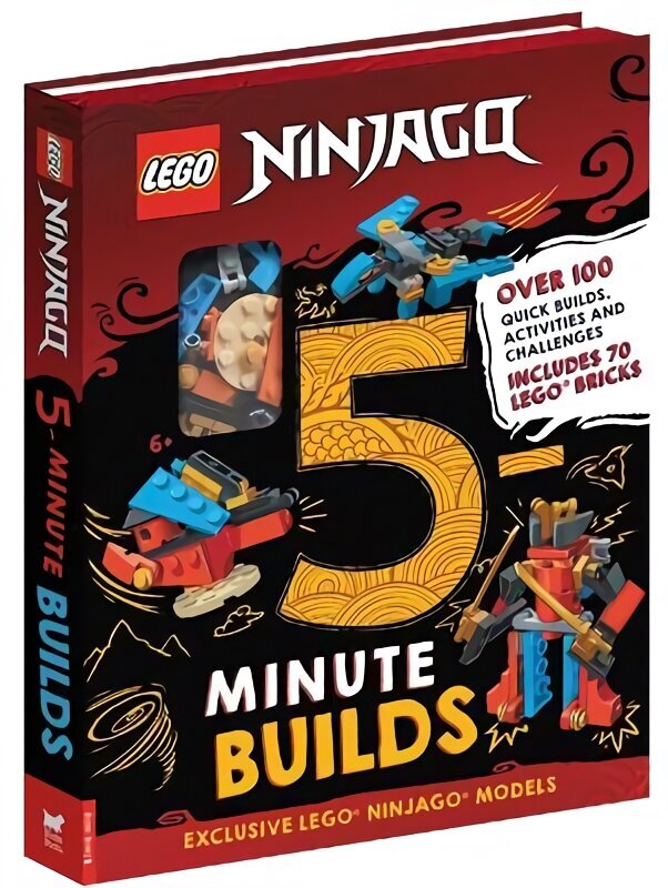 LEGO (R) NINJAGO (R): Five-Minute Builds (with 70 LEGO bricks) hind ja info | Väikelaste raamatud | kaup24.ee
