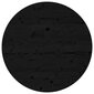 vidaXL lauaplaat, ümmargune, must, Ø 70 x 3 cm, männipuit hind ja info | Lauaplaadid | kaup24.ee