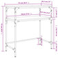 vidaXL konsoollaud, hall Sonoma tamm, 75x35,5x75 cm, tehispuit цена и информация | Konsoollauad | kaup24.ee