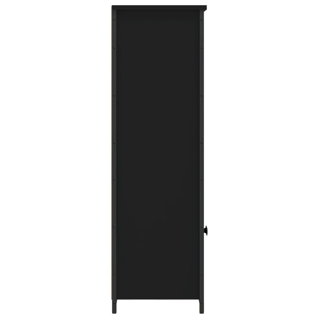 vidaXL kõrge kapp, must, 62 x 32 x 103,5 cm, tehispuit hind ja info | Elutoa väikesed kapid | kaup24.ee