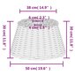 vidaXL lambivari, pruun, Ø50 x 30 cm, vitstest цена и информация | Laualambid | kaup24.ee