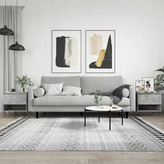 vidaXL kohvilauad 2 tk, betoonhall, 50 x 46 x 50 cm, tehispuit цена и информация | Журнальные столики | kaup24.ee