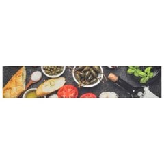 vidaXL köögivaip, pestav, vein ja õhtusöök, 60 x 300 cm, samet цена и информация | Ковры | kaup24.ee