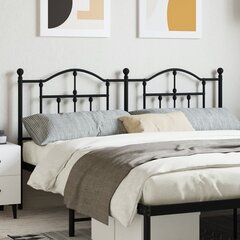 vidaXL metallist voodipeats, must, 180 cm hind ja info | Voodid | kaup24.ee