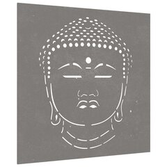 vidaXL aia seinakaunistus, 105x55 cm, Corteni teras, Buddha disain цена и информация | Детали интерьера | kaup24.ee