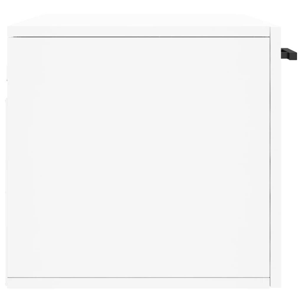 vidaXL seinakapp, valge, 80 x 36,5 x 35 cm, tehispuit цена и информация | Elutoa väikesed kapid | kaup24.ee
